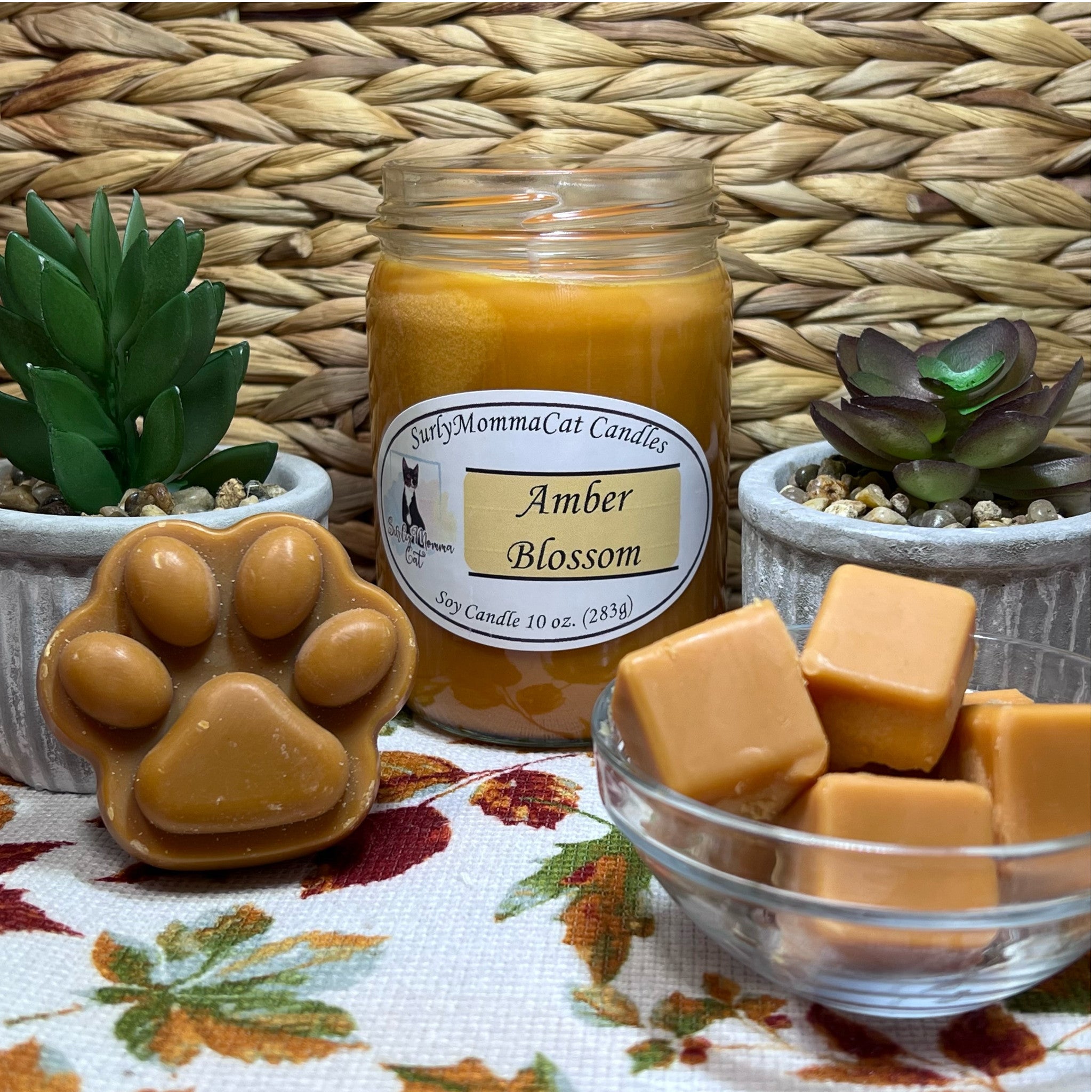 Amber Sensual Candles & Wax Melts 100% Soy Wax - Spark and sparkle