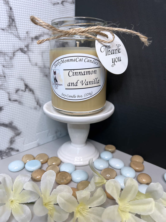Cinnamon and Vanilla Candles and Wax Melts